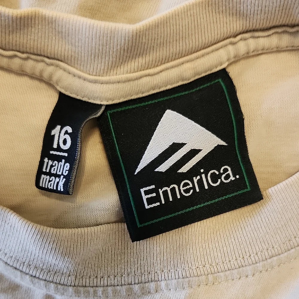 Emerica. Tan Graphic Short Sleeve Tee - Picture 9 of 9